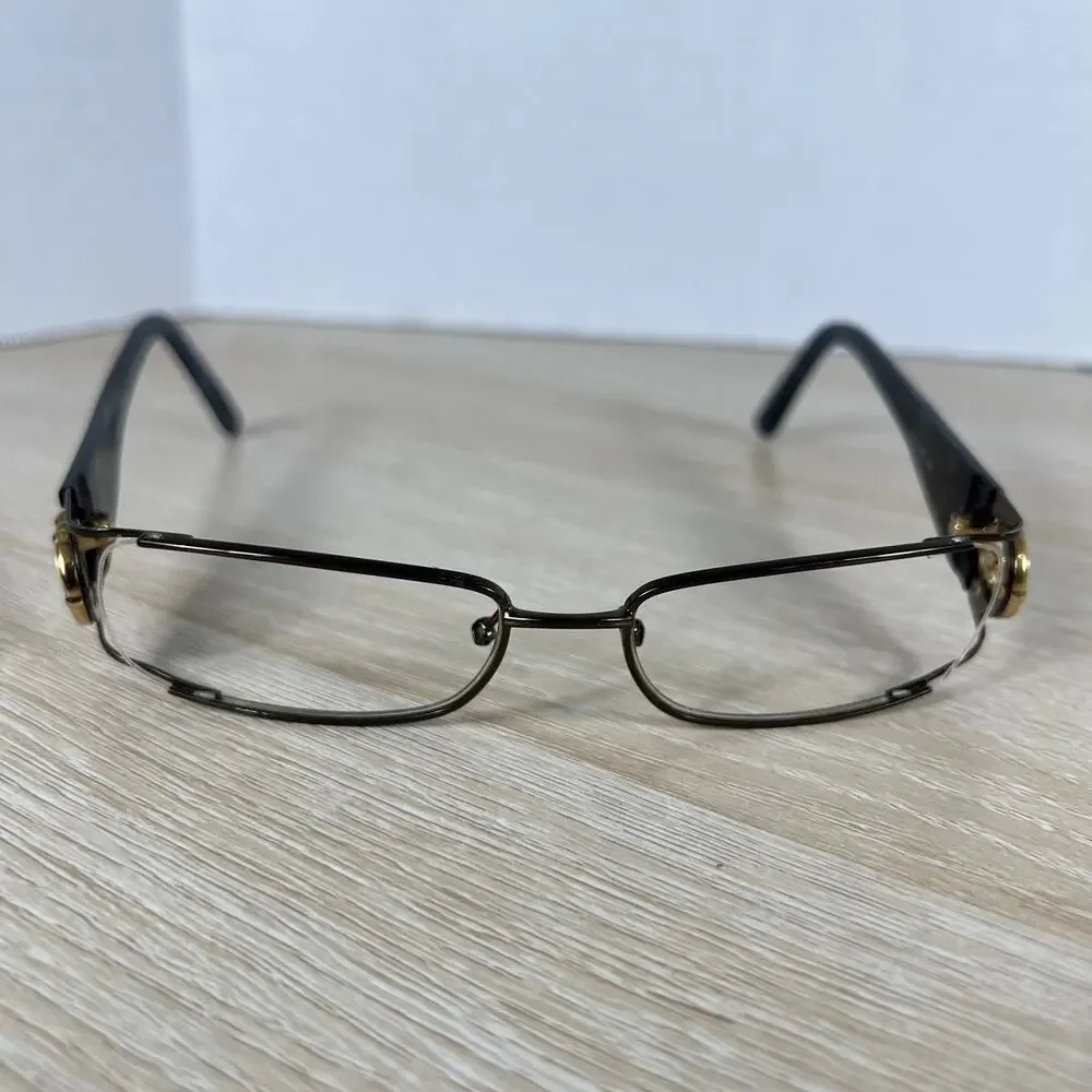 Gucci GG2838 UEX Eyeglasses PARTS ONLY Brown Frames 52-16-125